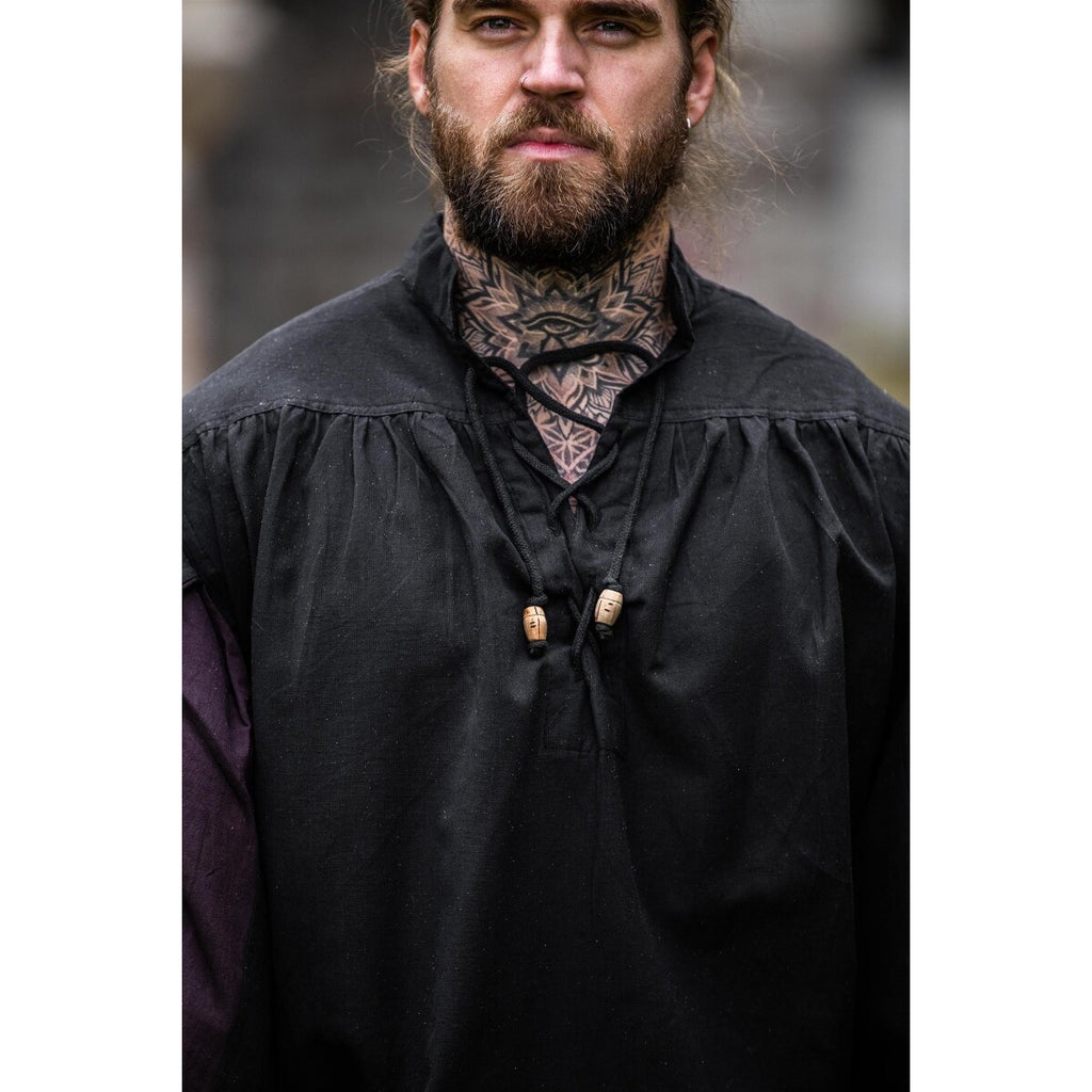 Immagine del prodotto Camicia landsknecht medievale Albert nero-marrone