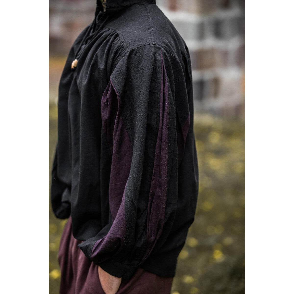 Immagine del prodotto Camicia landsknecht medievale Albert nero-marrone