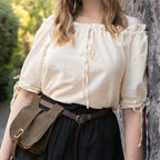 Immagine del prodotto Blusa medievale a maniche corte Otilia beige