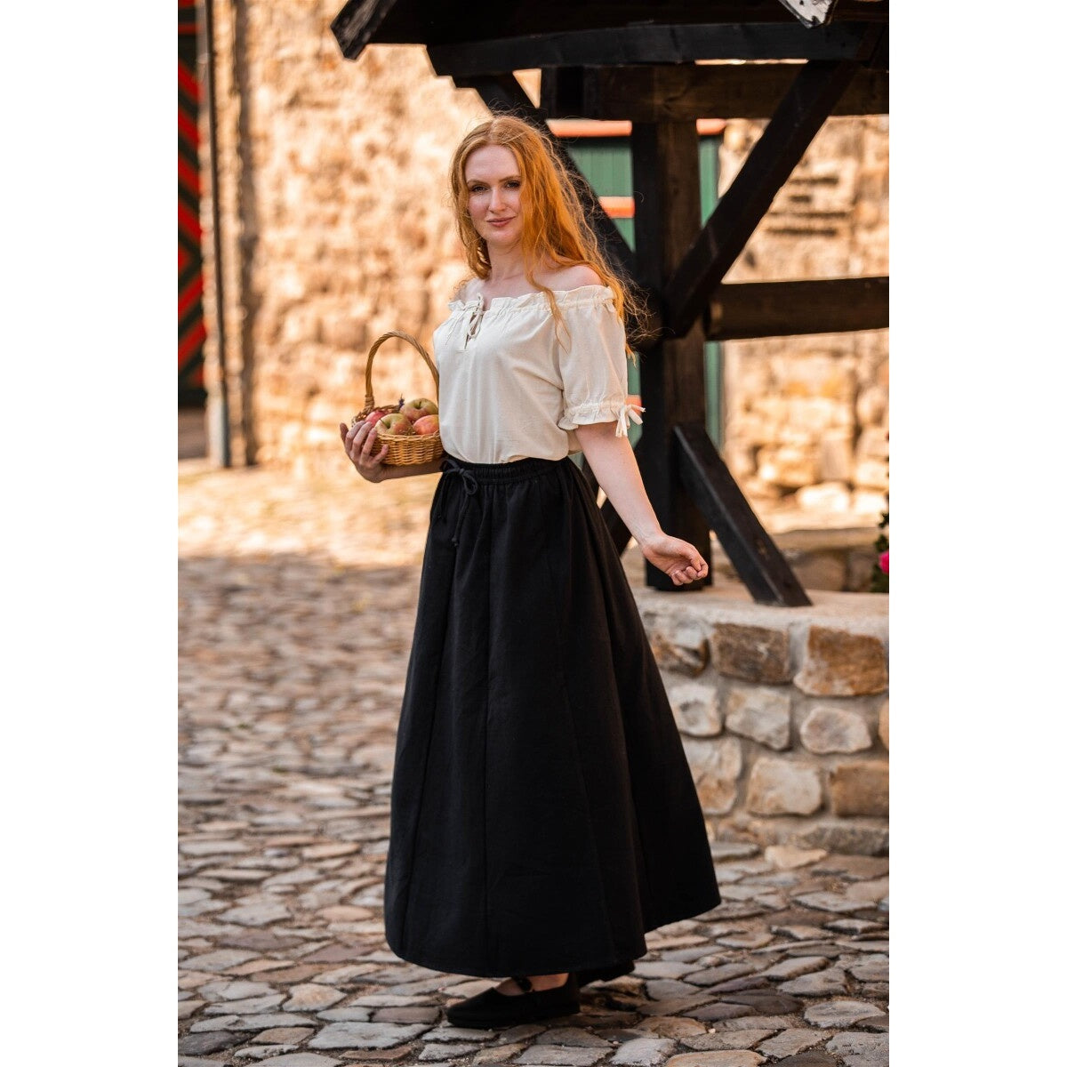 Immagine del prodotto Blusa medievale a maniche corte Otilia beige
