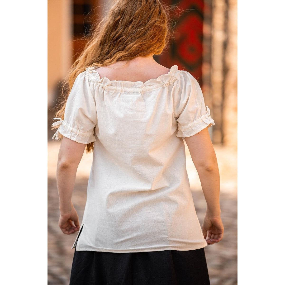 Immagine del prodotto Blusa medievale a maniche corte Otilia beige
