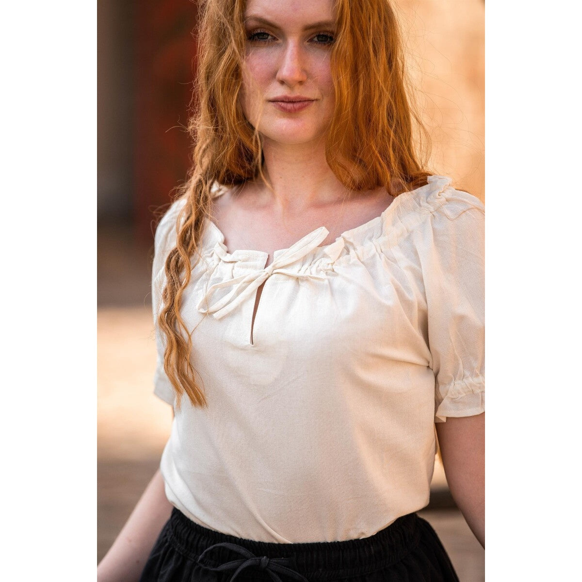 Immagine del prodotto Blusa medievale a maniche corte Otilia beige