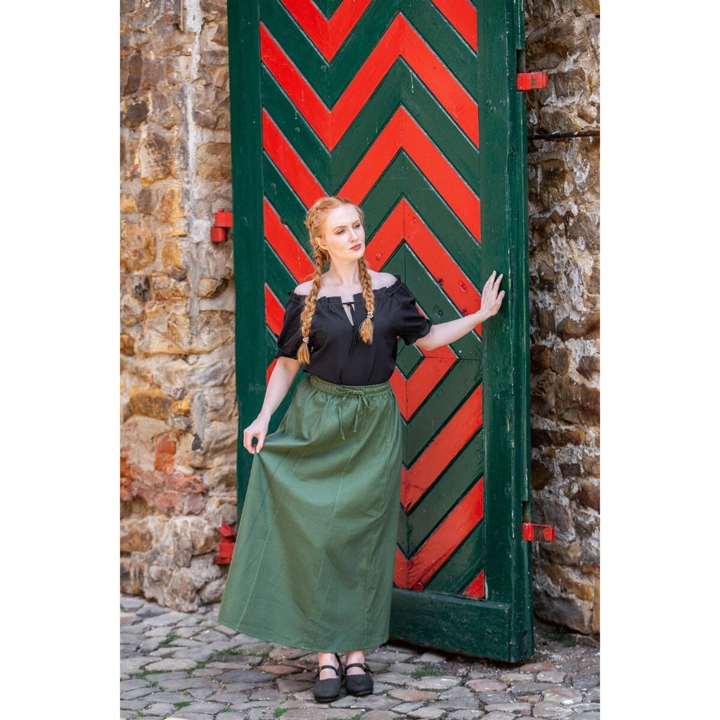 Immagine del prodotto Blusa medievale a maniche corte Otilia nera