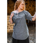 Immagine del prodotto Blusa medievale a maniche corte Verena blu