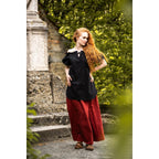 Immagine del prodotto Blusa medievale a maniche corte Verena nera