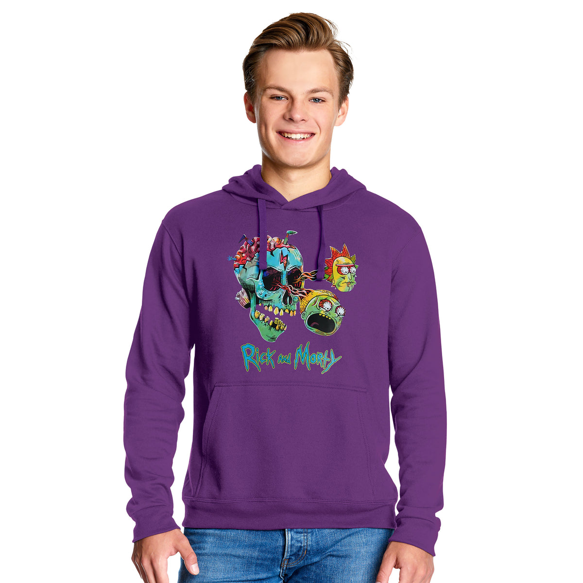 Immagine del prodotto Rick and Morty - Felpa con cappuccio Morty e Rick Face