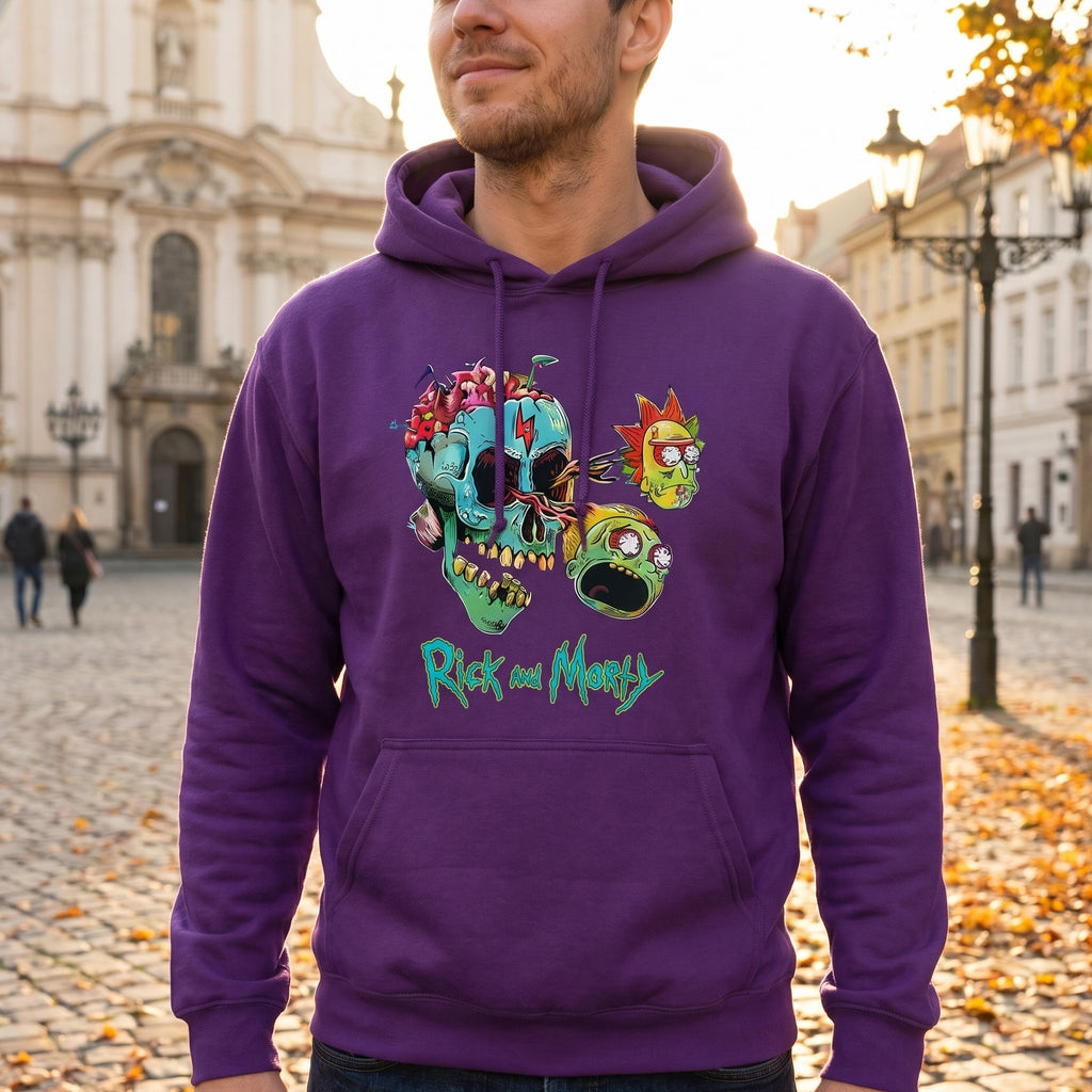 Immagine del prodotto Rick and Morty - Felpa con cappuccio Morty e Rick Face