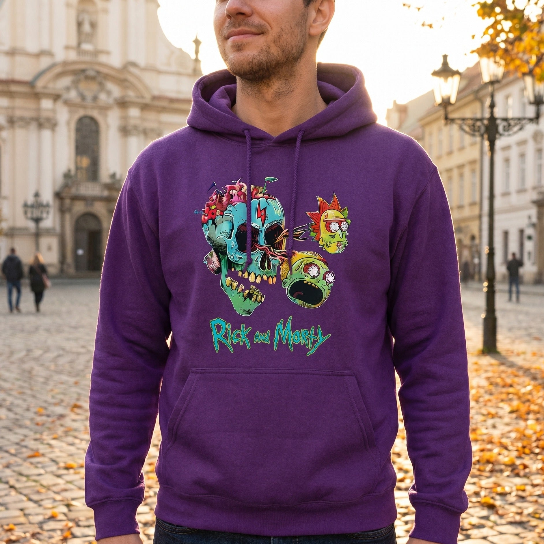 Immagine del prodotto Rick and Morty - Felpa con cappuccio Morty e Rick Face