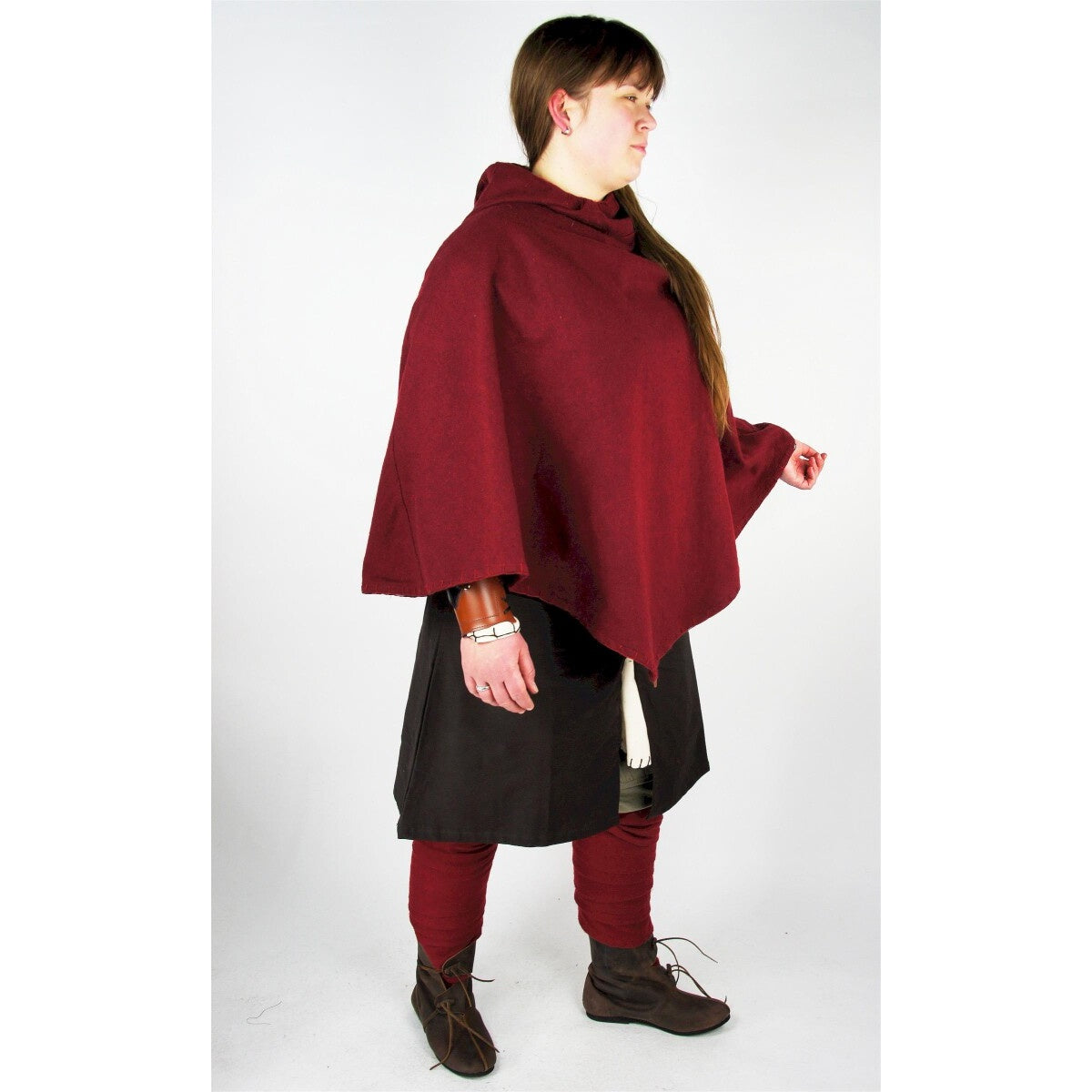 Immagine del prodotto Cappuccio medievale Egill con ricamo rosso