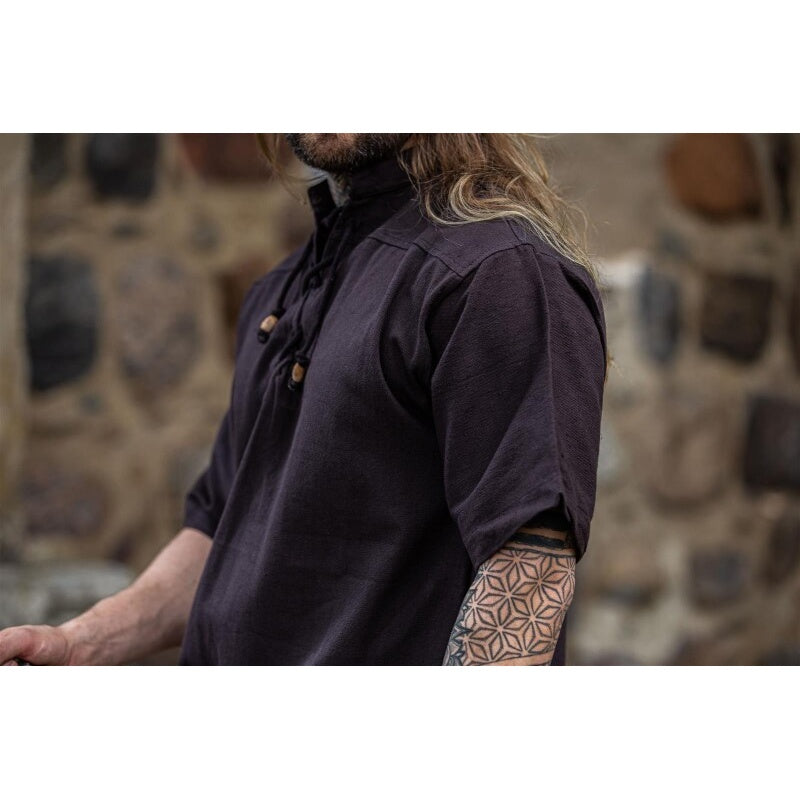 Immagine del prodotto Camicia medievale Erik manica corta marrone