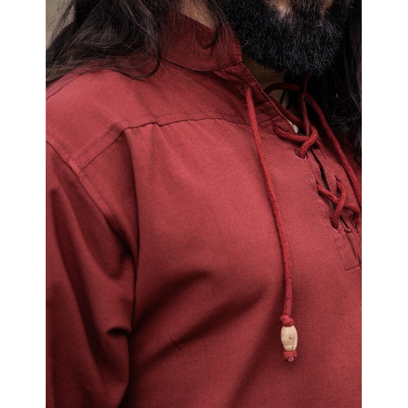 Immagine del prodotto Camicia medievale Erik manica corta rossa