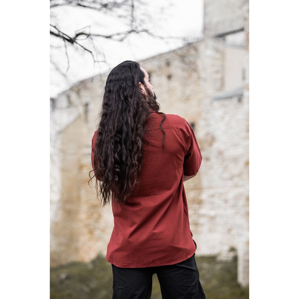 Immagine del prodotto Camicia medievale Erik manica corta rossa