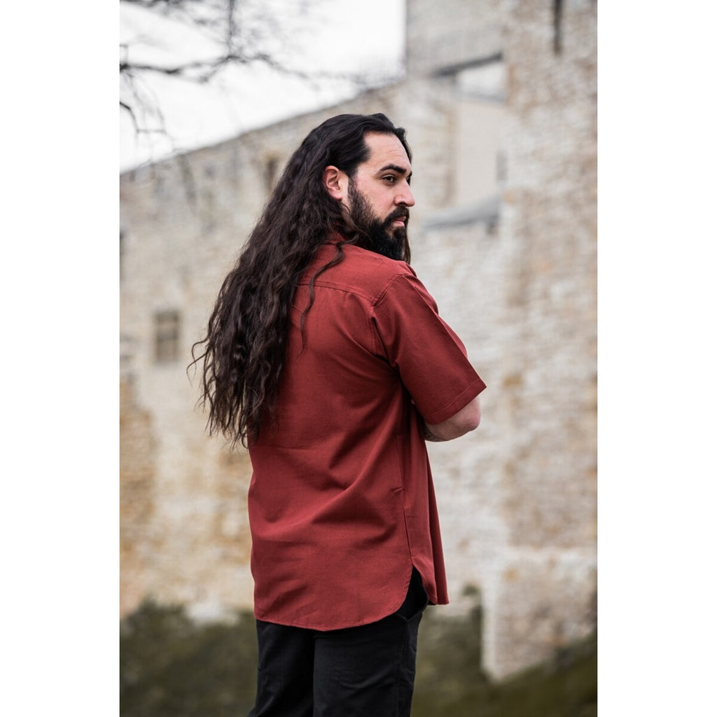 Immagine del prodotto Camicia medievale Erik manica corta rossa
