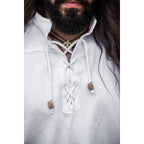Immagine del prodotto Camicia medievale Erik manica corta bianca