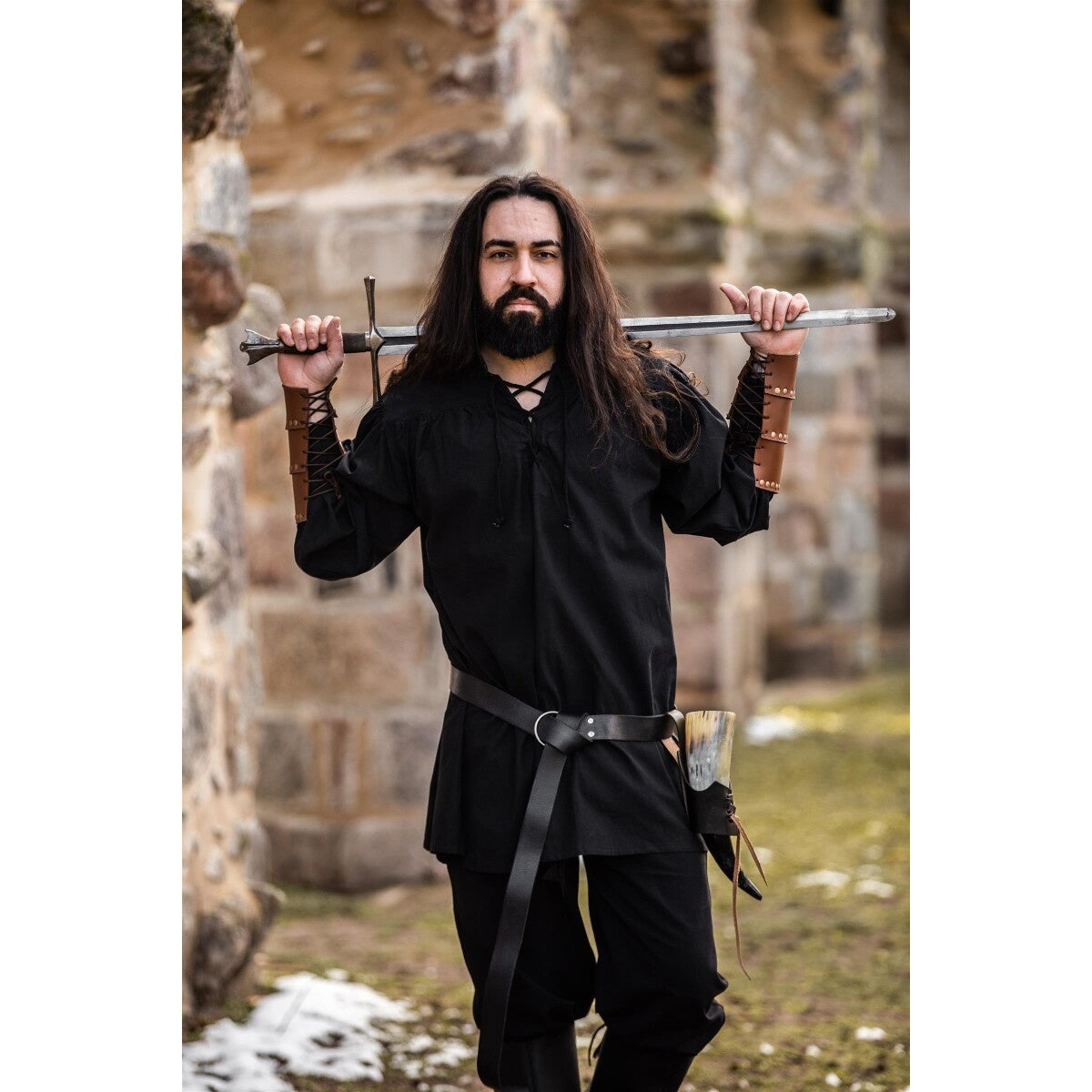 Immagine del prodotto Camicia medievale Ulrich nera
