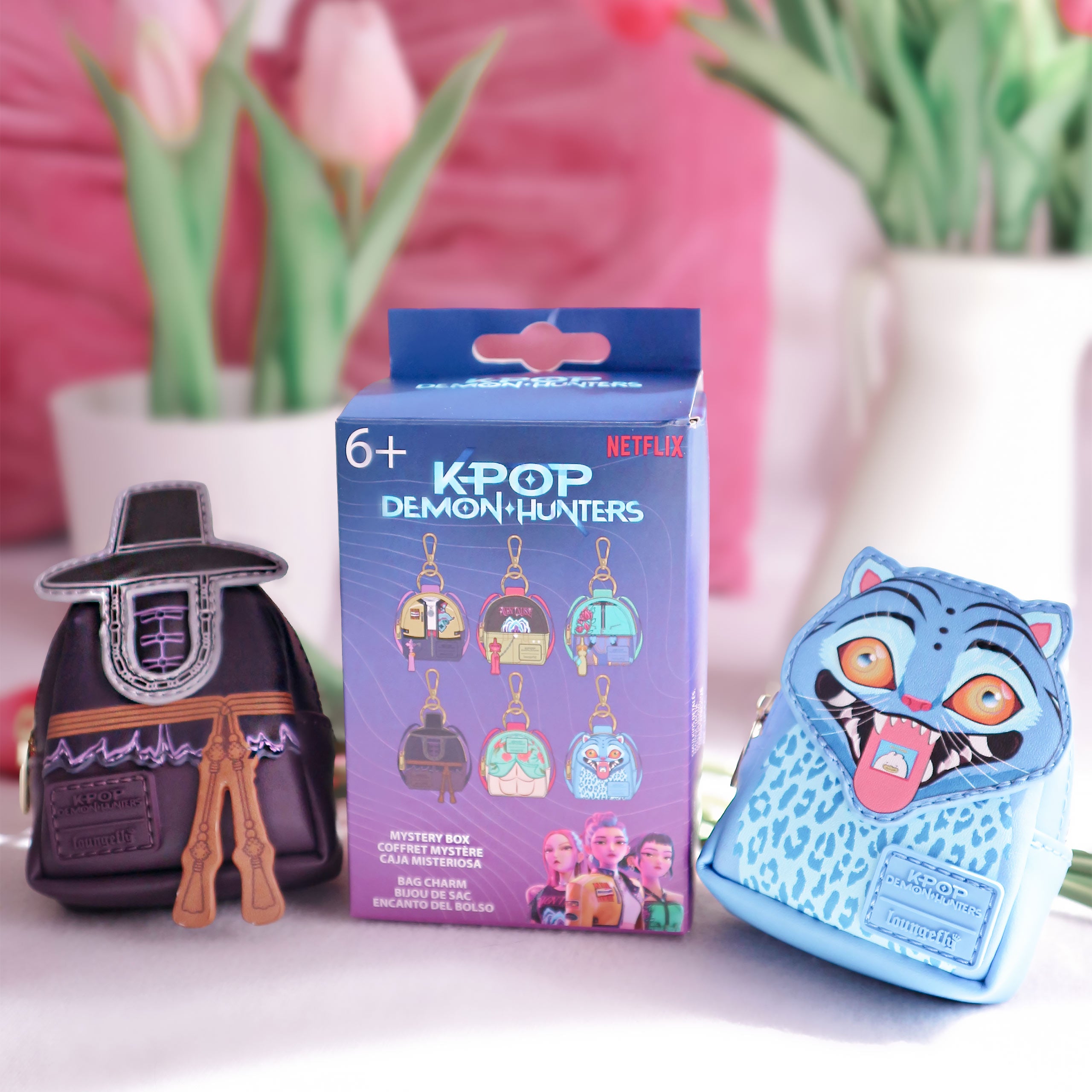 Immagine del prodotto KPop Demon Hunters – Portachiavi mystery mini zaino Funko Loungefly