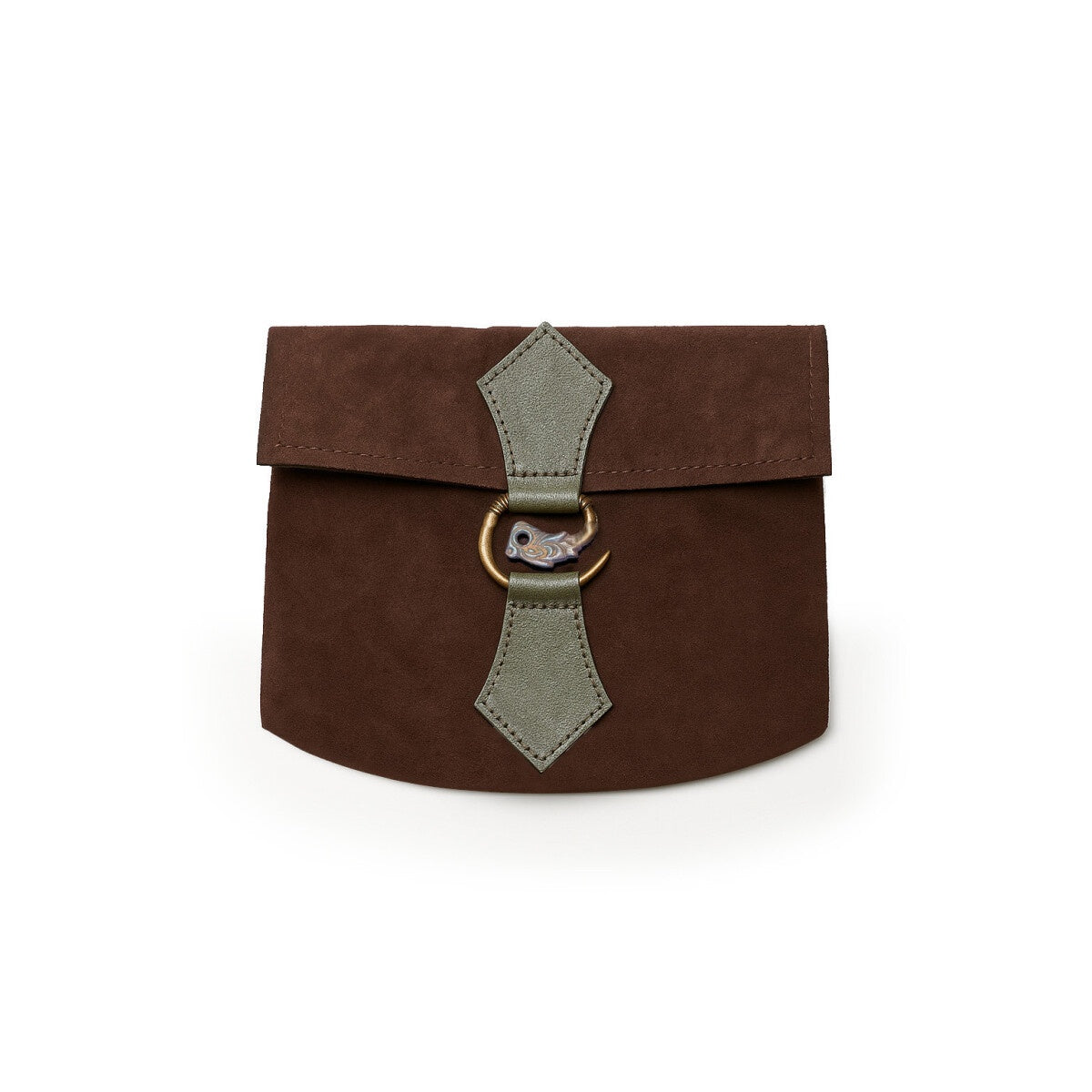 Product image Medieval Leather Belt Pouch Will with Dragon Clasp