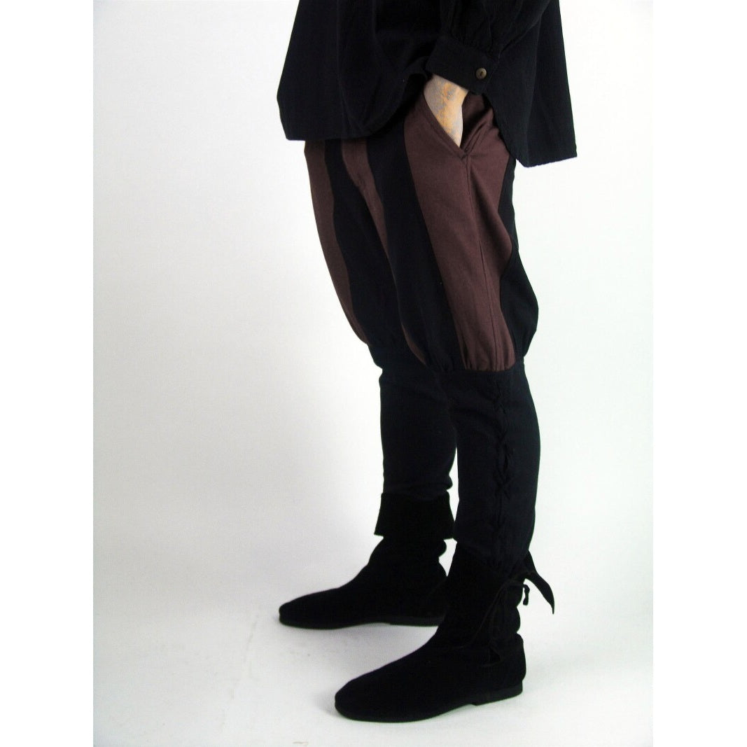 Immagine del prodotto Pantaloni medievali Magnus con lacci alle gambe nero-marrone