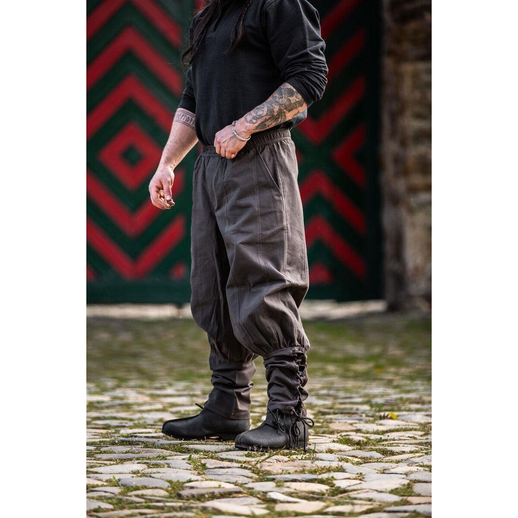 Immagine del prodotto Pantaloni medievali Tiago con allacciatura alle gambe marrone