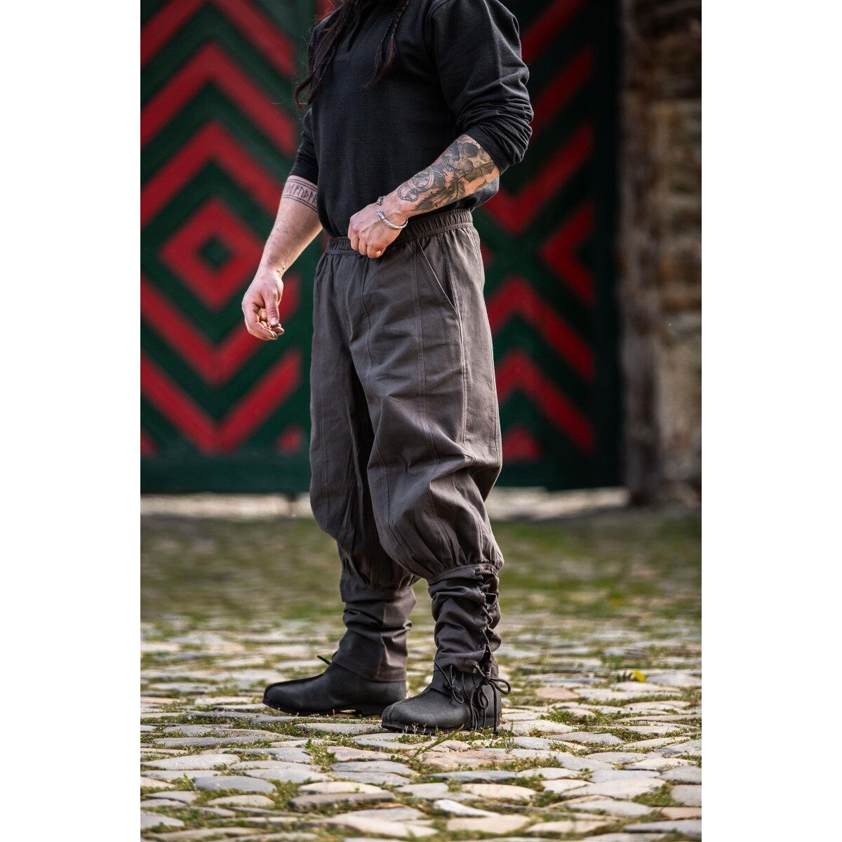 Immagine del prodotto Pantaloni medievali Tiago con allacciatura alle gambe marrone