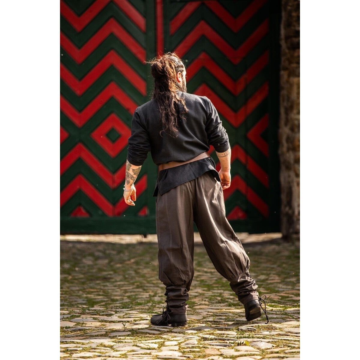 Immagine del prodotto Pantaloni medievali Tiago con allacciatura alle gambe marrone