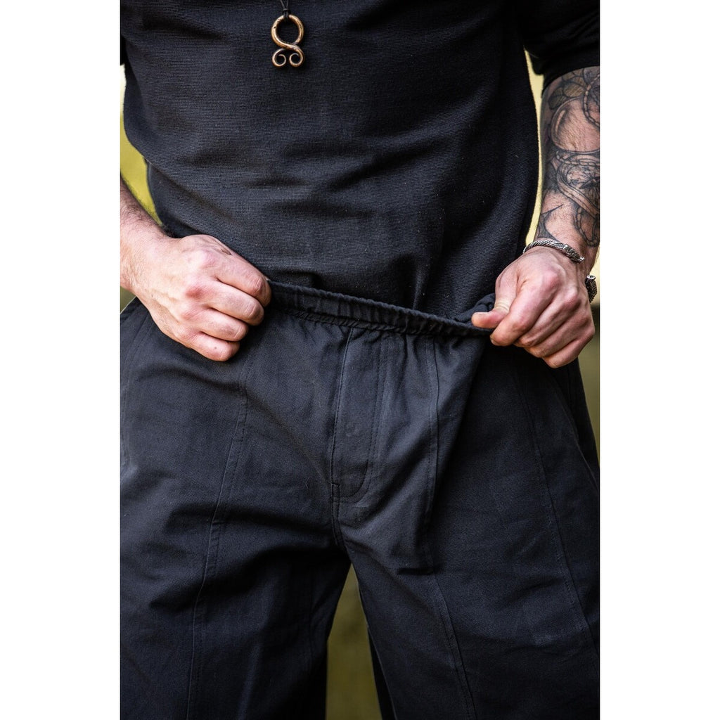 Immagine del prodotto Pantaloni medievali Tiago con allacciatura alle gambe neri