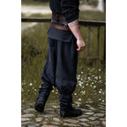Immagine del prodotto Pantaloni medievali Tiago con allacciatura alle gambe neri