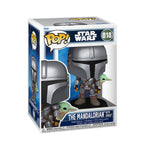 Product image Mandalorian with Grogu Funko Pop Bobble-Head Figure - Star Wars The Mandalorian