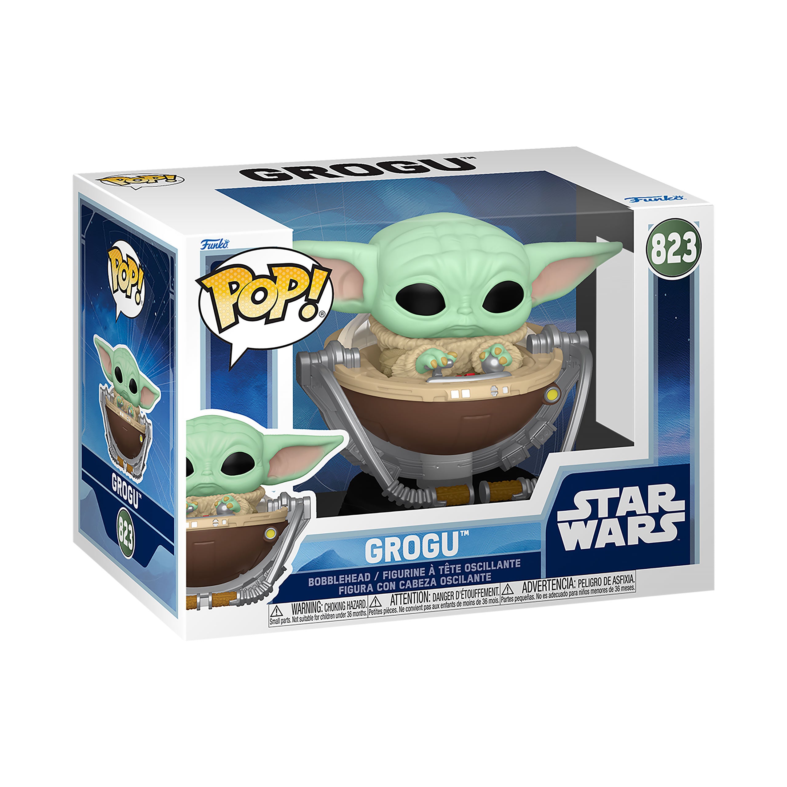 Immagine del prodotto Grogu nella culla Funko Pop bobble-head - Star Wars The Mandalorian and Grogu