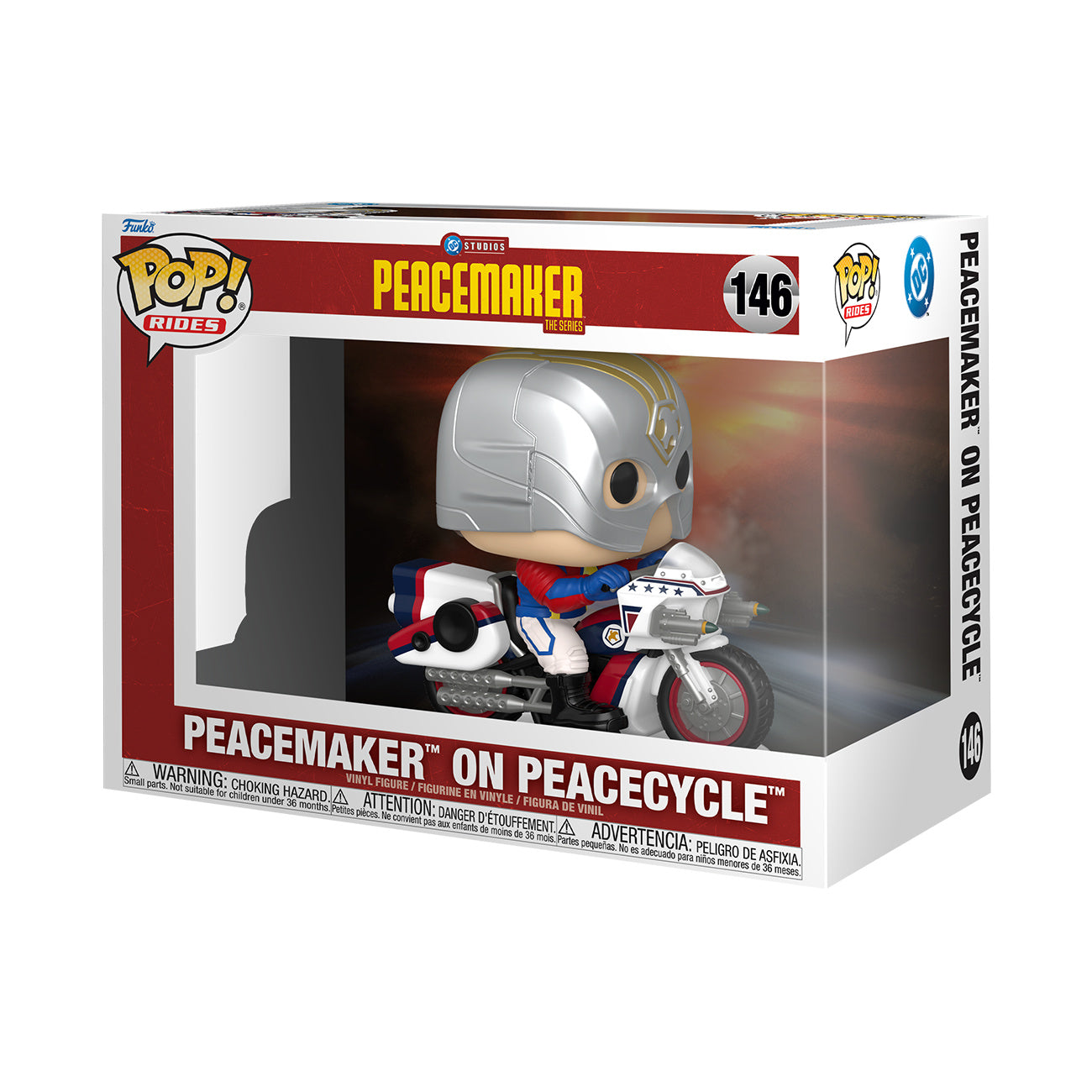 Immagine del prodotto Peacemaker con Peacecycle figura Funko Pop - DC Comics