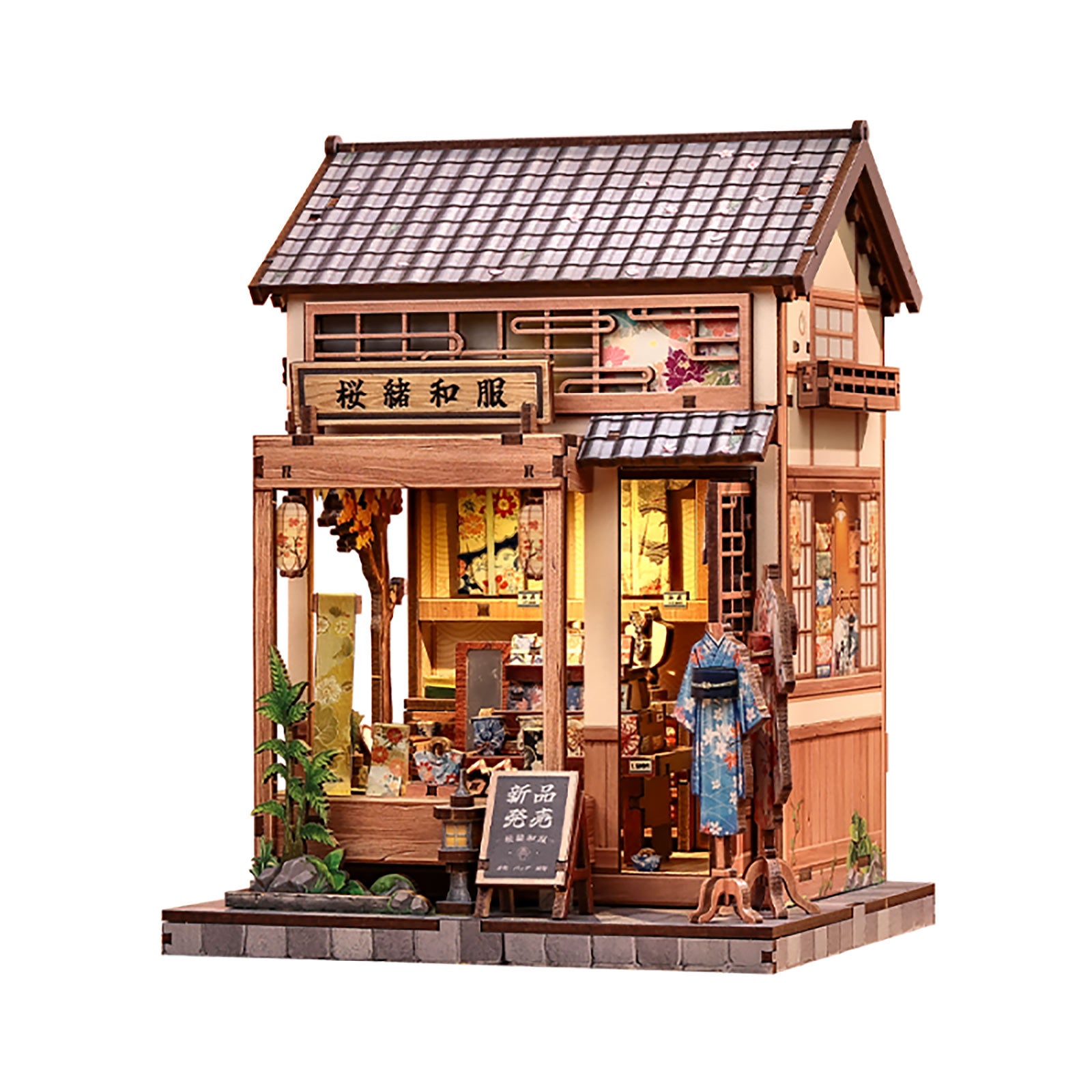Immagine del prodotto CuteBee - Modellino casa in miniatura Sakura O Kimono Shop Book Nook