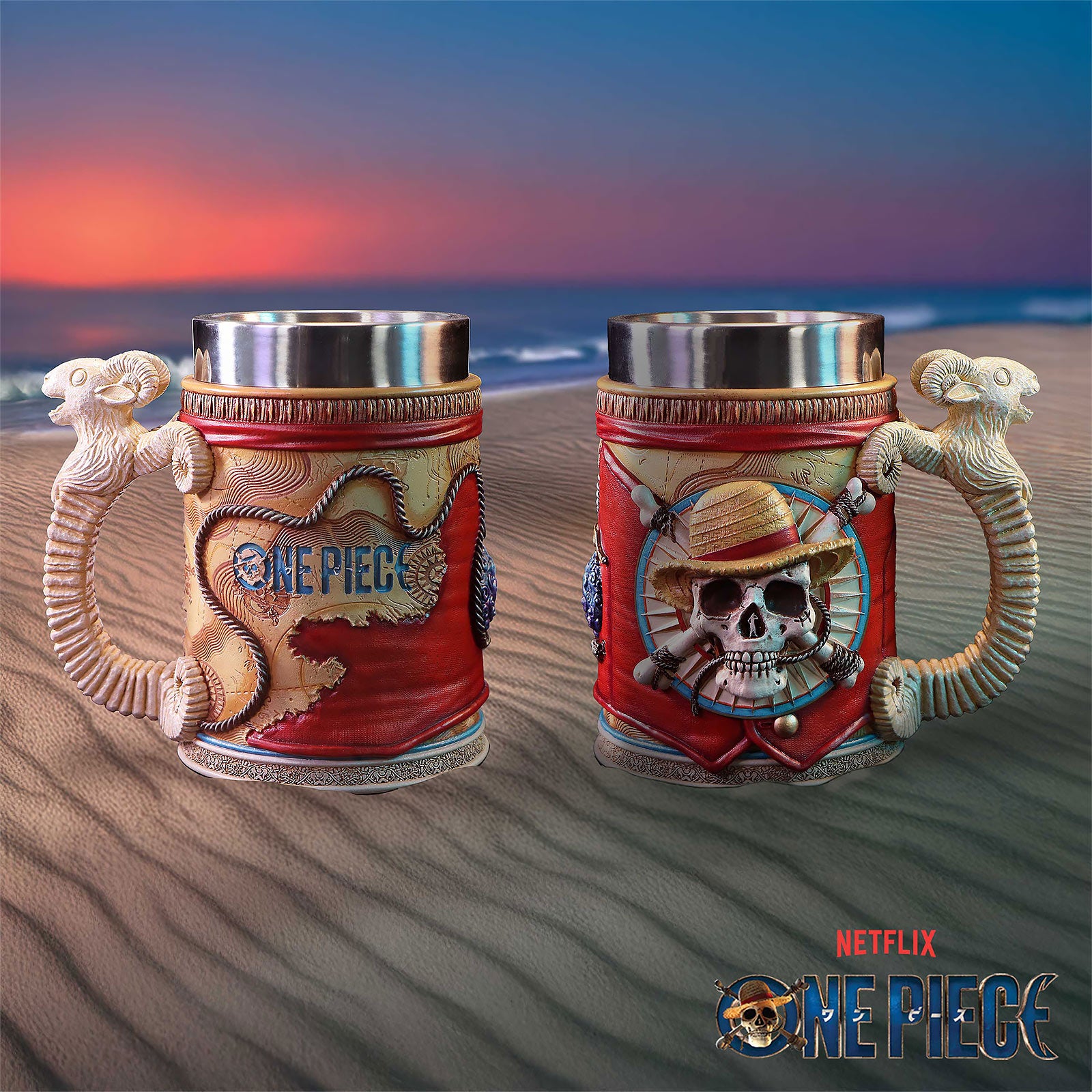 Immagine del prodotto One Piece - Boccale Teschio Monkey D. Luffy