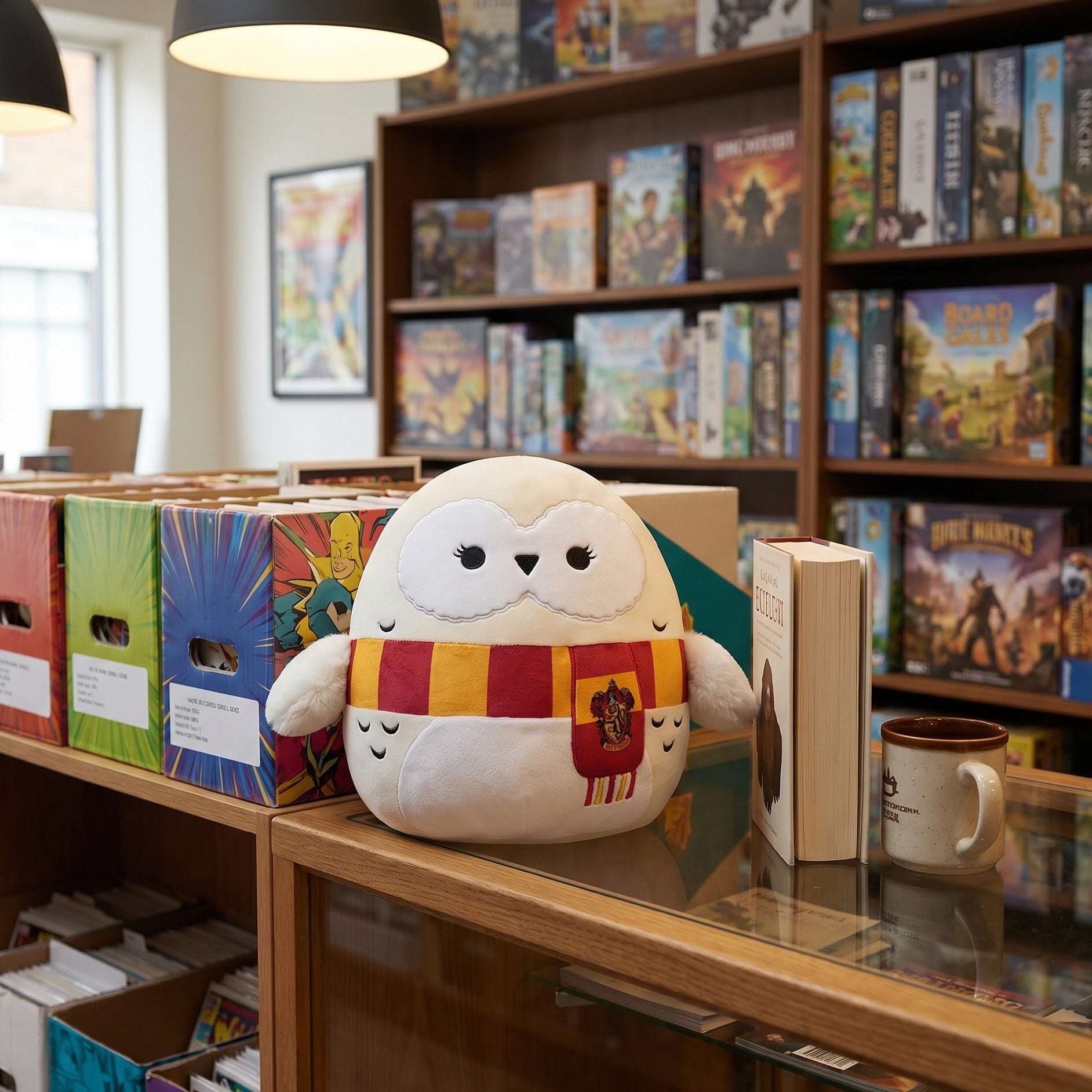 Immagine del prodotto Harry Potter - Peluche Squishmallows Edvige con sciarpa