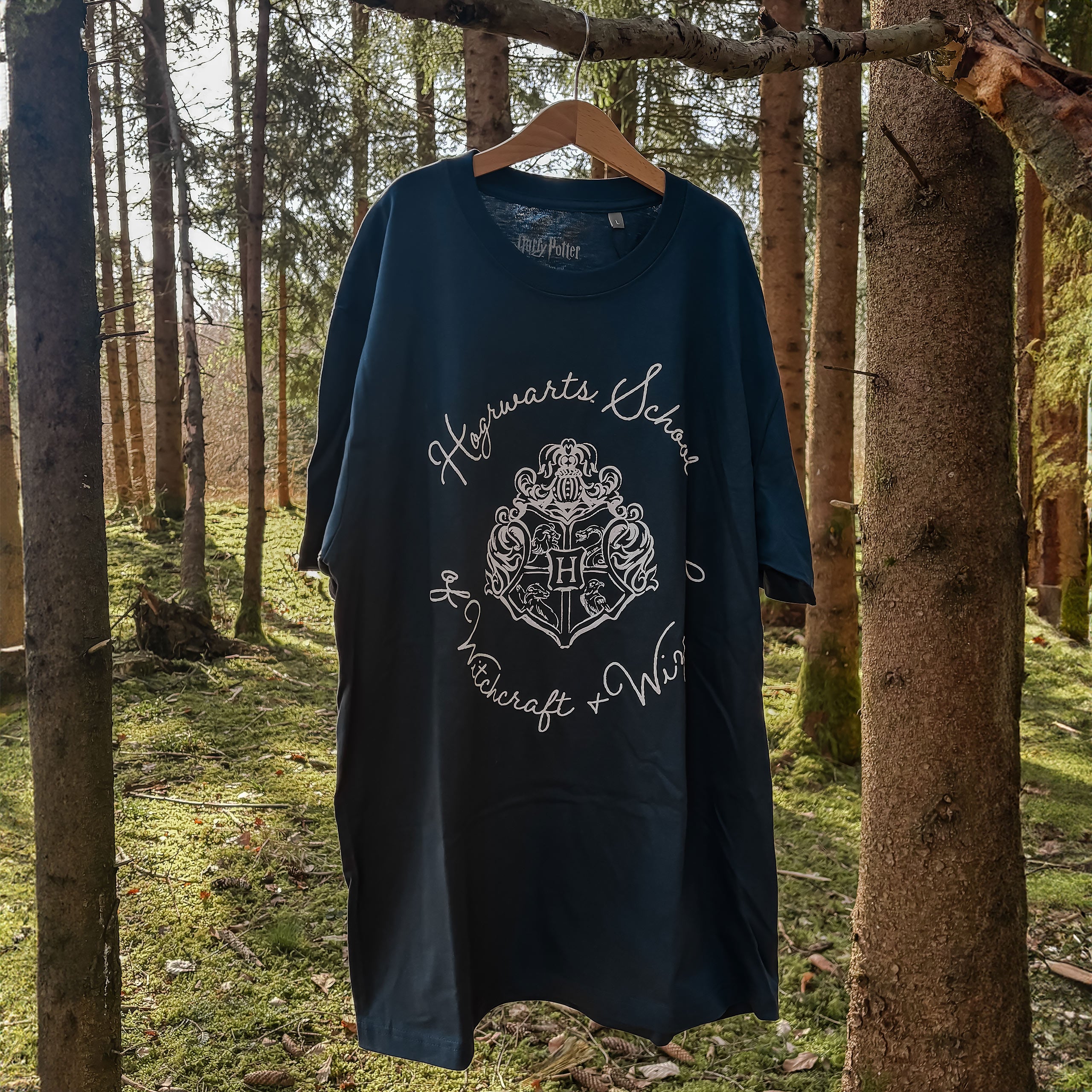 Immagine del prodotto T-shirt stemma Hogwarts blu - Harry Potter