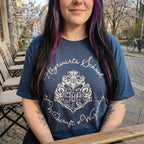 Immagine del prodotto T-shirt stemma Hogwarts blu - Harry Potter