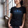 Immagine del prodotto T-shirt Society Papers nera per fan di Bridgerton