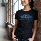 Immagine del prodotto T-shirt Society Papers nera per fan di Bridgerton