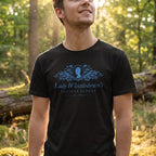 Immagine del prodotto T-shirt Society Papers nera per fan di Bridgerton