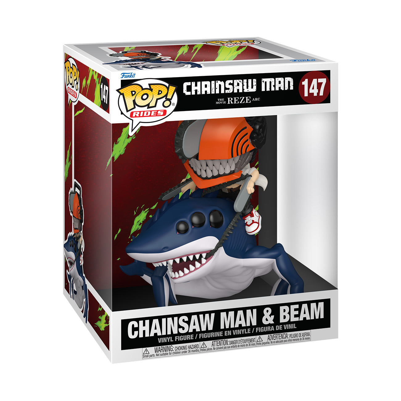 Immagine del prodotto Chainsaw Man con Beam Funko Pop Ride - Chainsaw Man