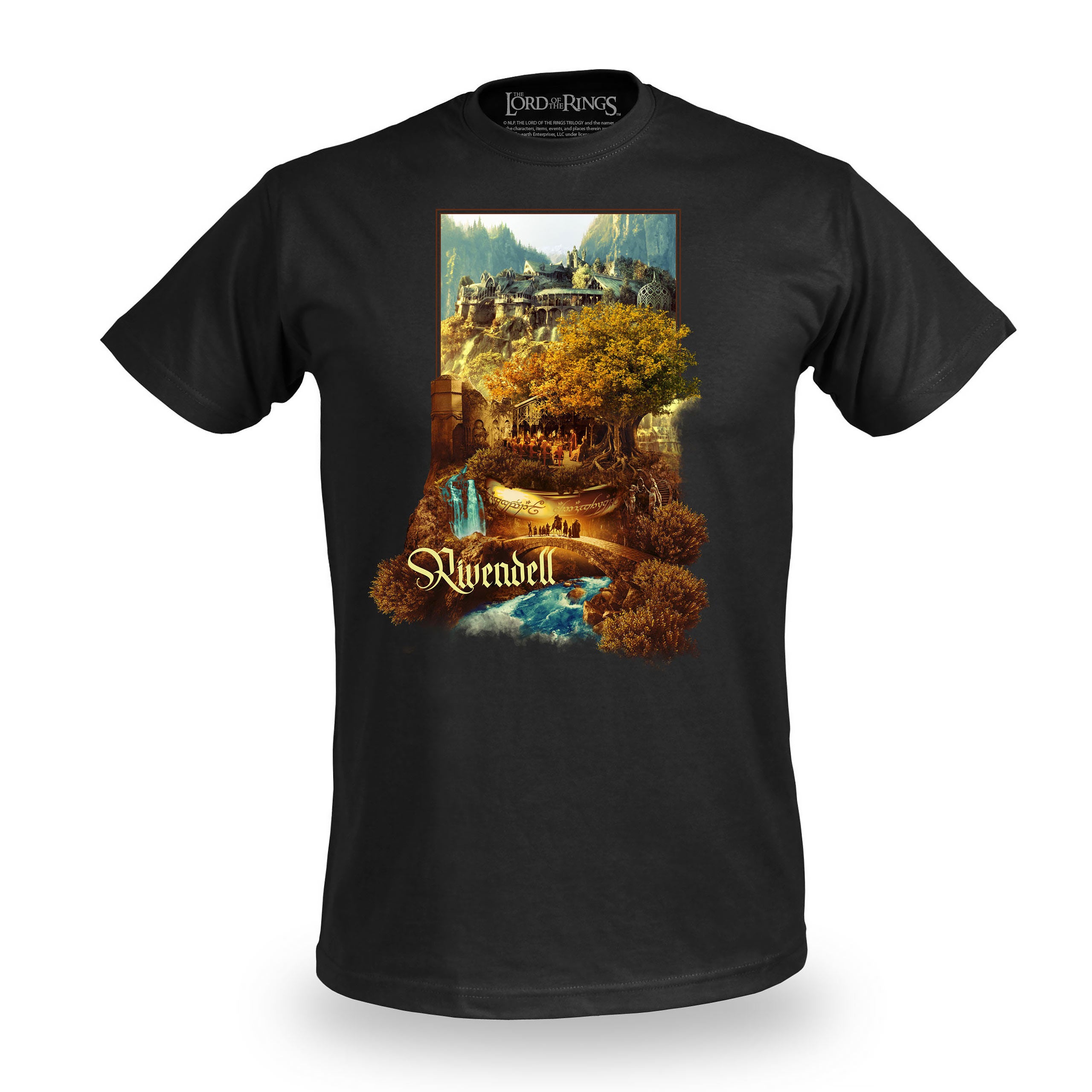 Immagine del prodotto T-shirt Gran Burrone nera - Il Signore degli Anelli
