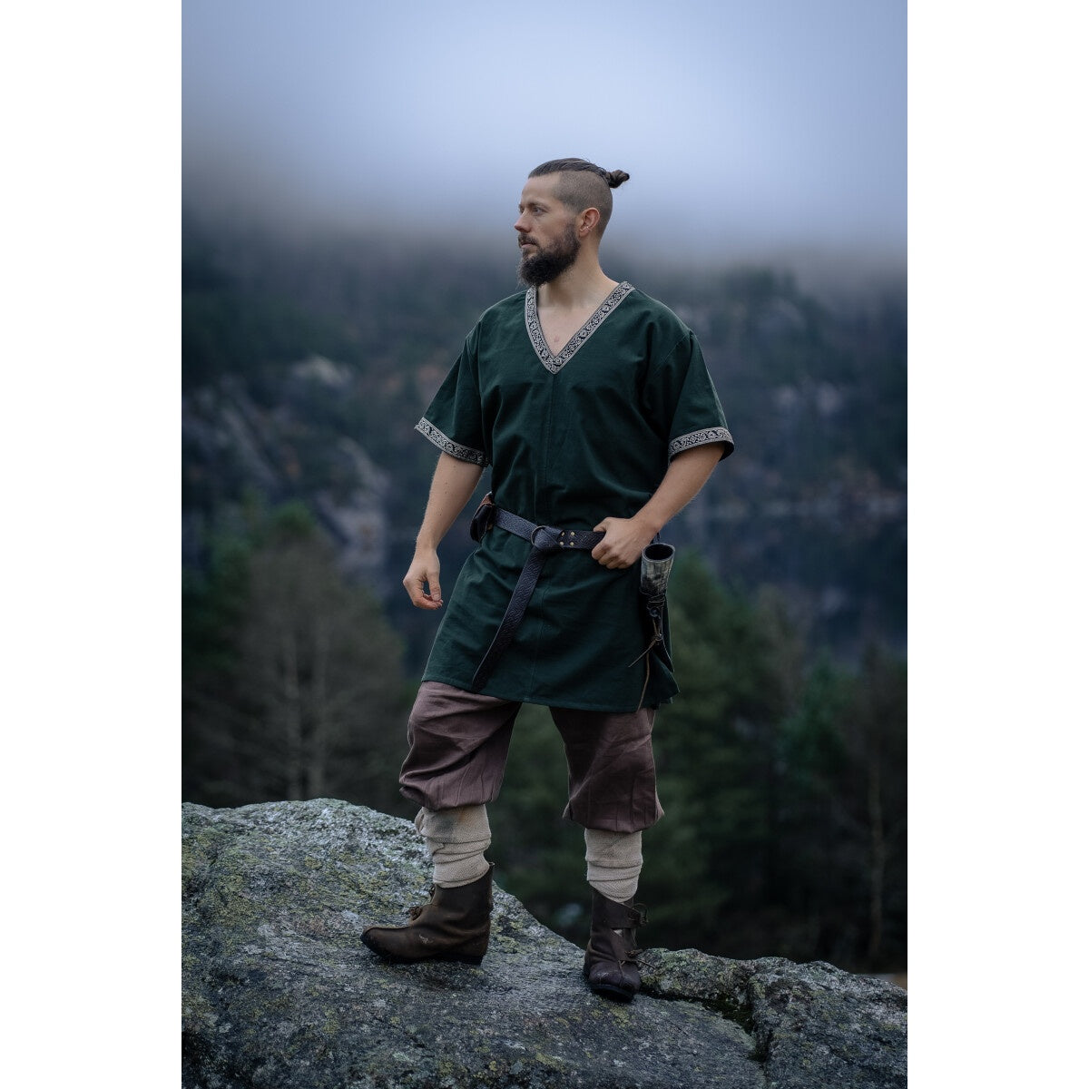 Immagine del prodotto Tunica medievale a maniche corte Loki verde