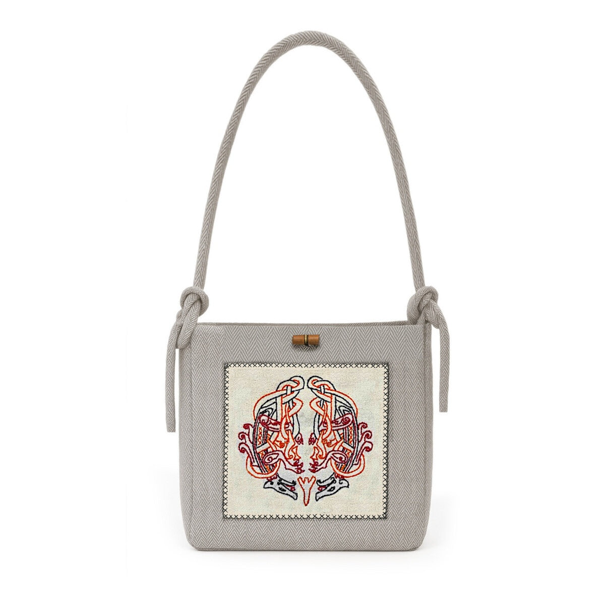 Immagine del prodotto Borsa a tracolla medievale Tora con ricamo beige
