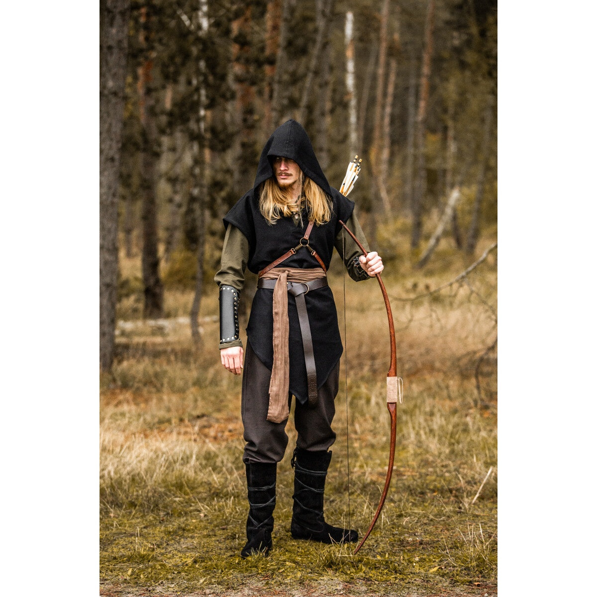 Immagine del prodotto Tunica da ranger medievale Aldon nera