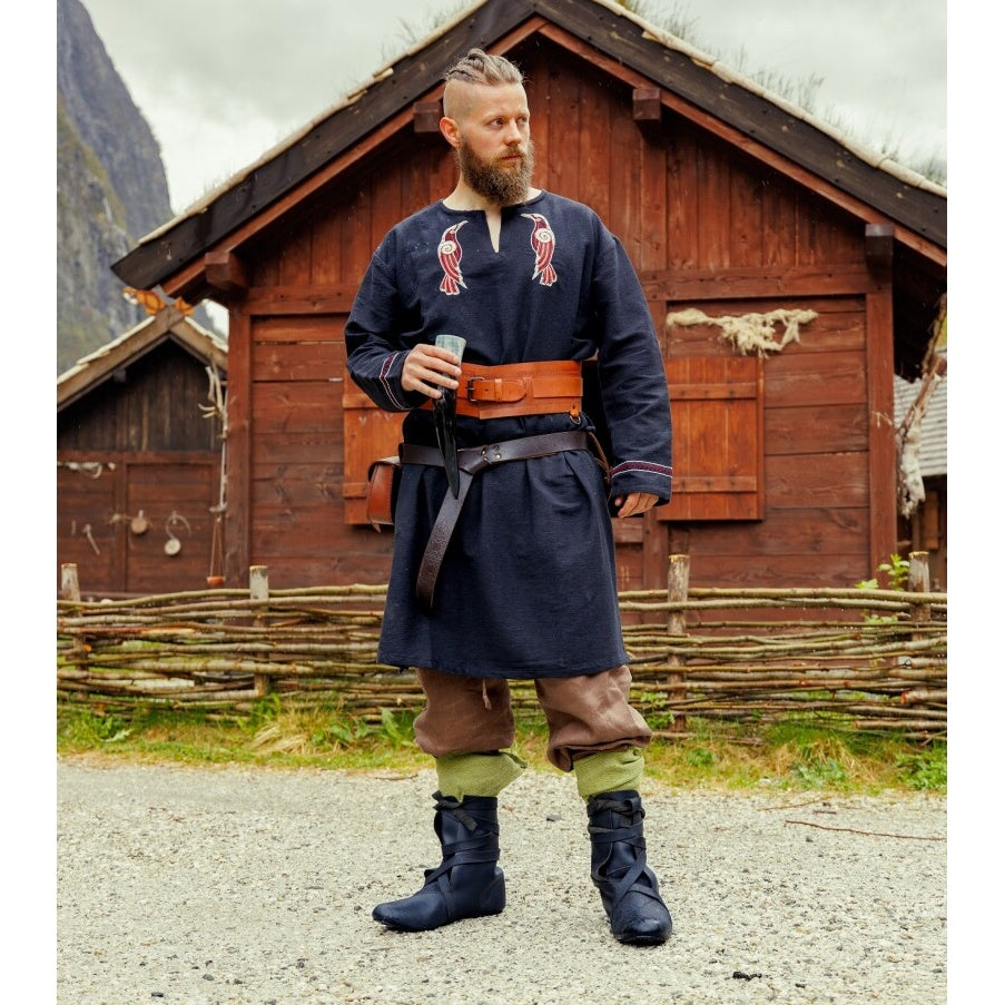 Product image Medieval Viking Tunic Hugin & Munin black