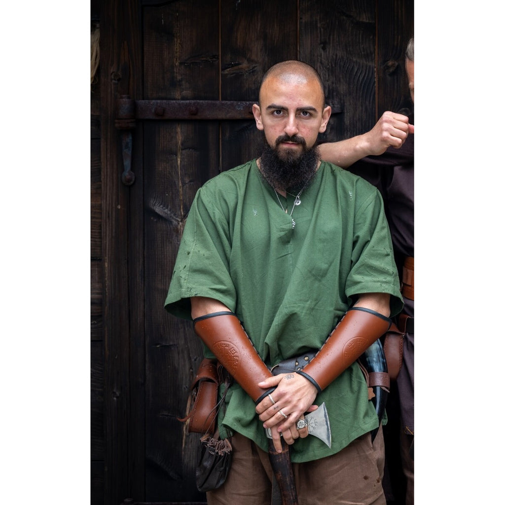 Immagine del prodotto Tunica medievale a maniche corte Olaf verde