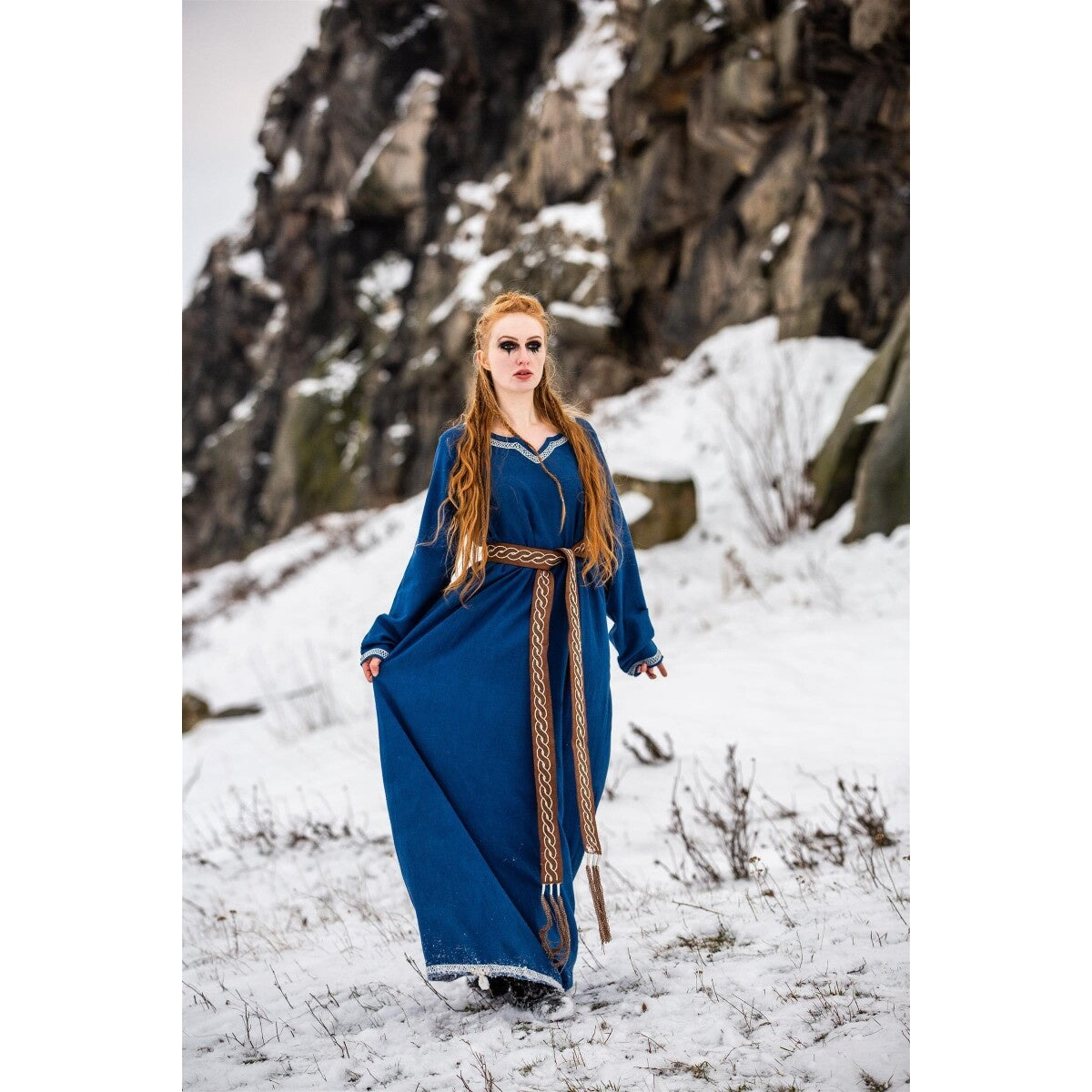 Immagine del prodotto Abito medievale vichingo Brigida blu
