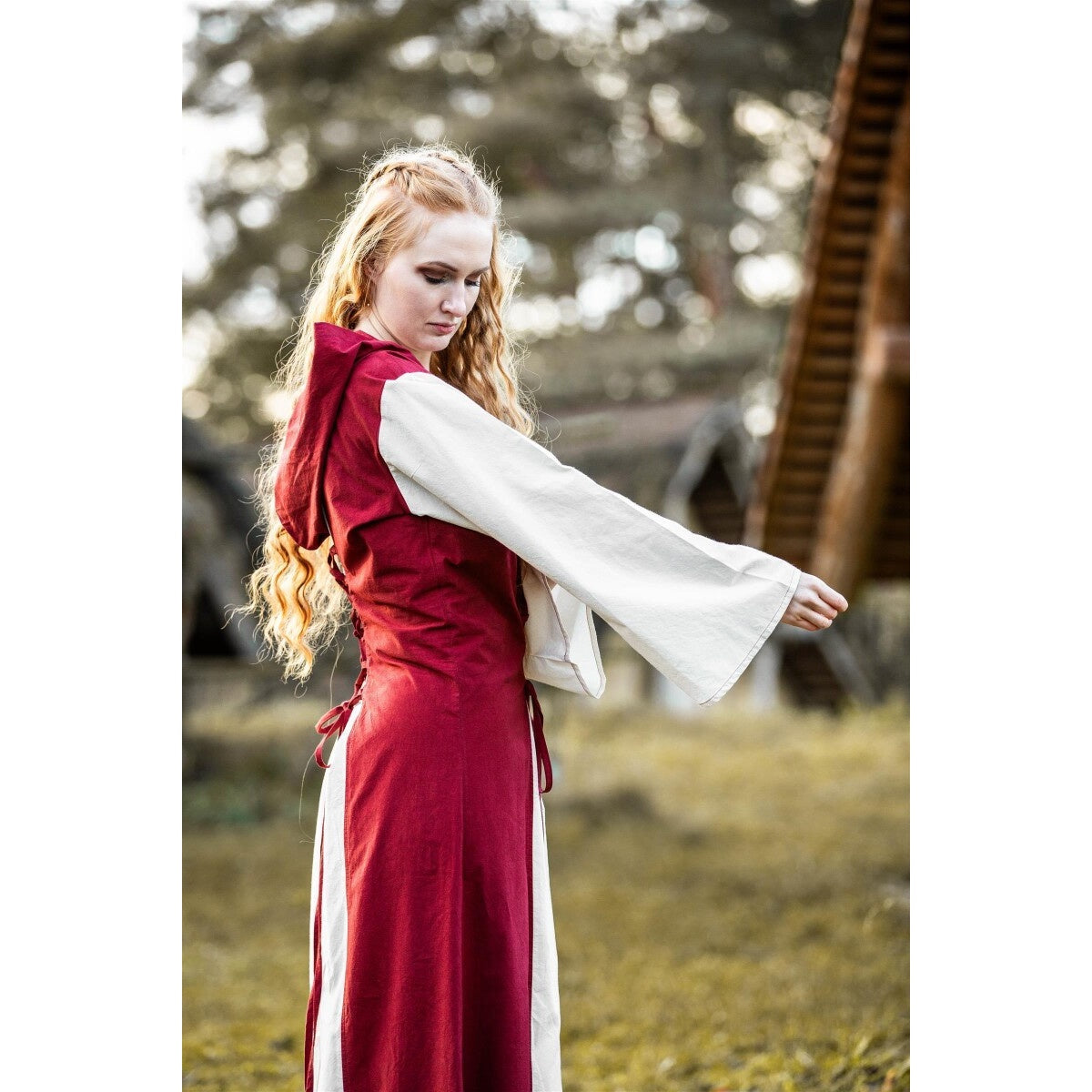 Immagine del prodotto Abito medievale Genefe rosso-beige