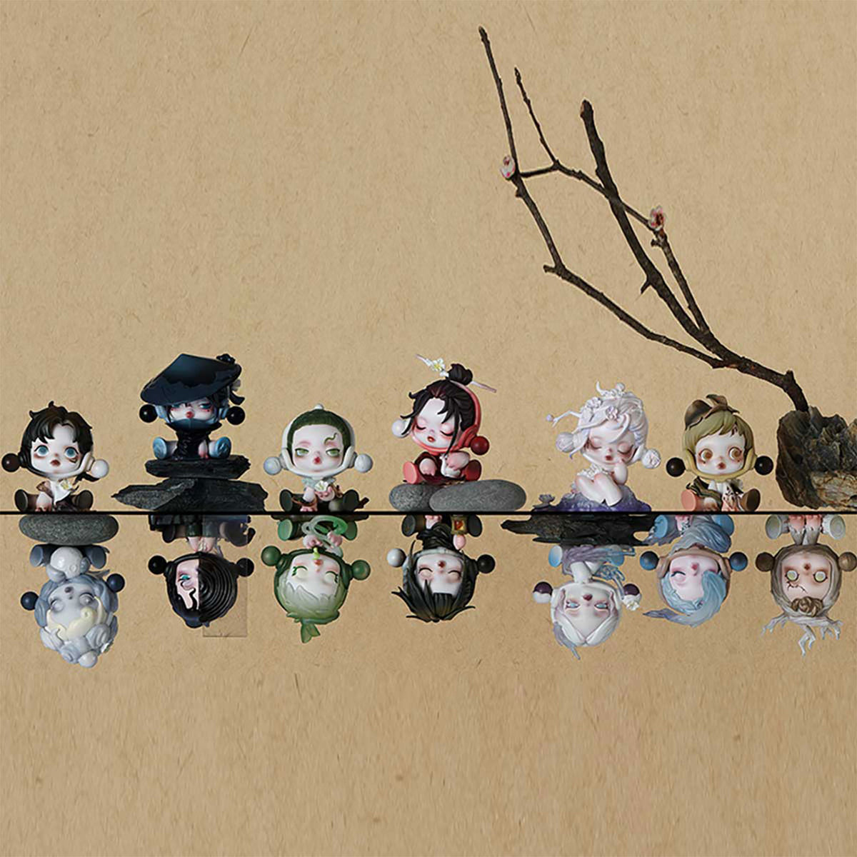 Immagine del prodotto Skullpanda - The Ink Plum Blossom Pop Mart figura Mystery Display E1094554