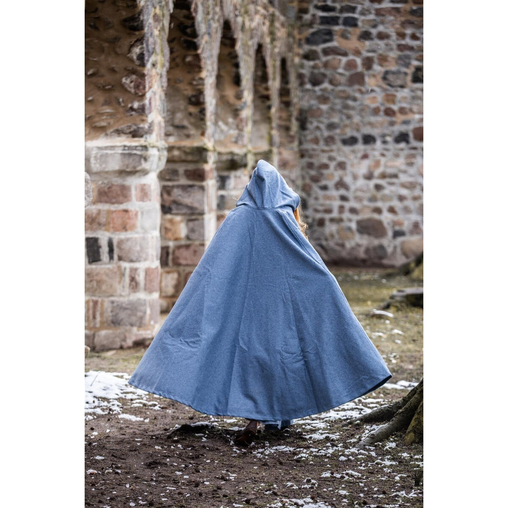 Immagine del prodotto Mantello medievale con cappuccio Mila blu colomba
