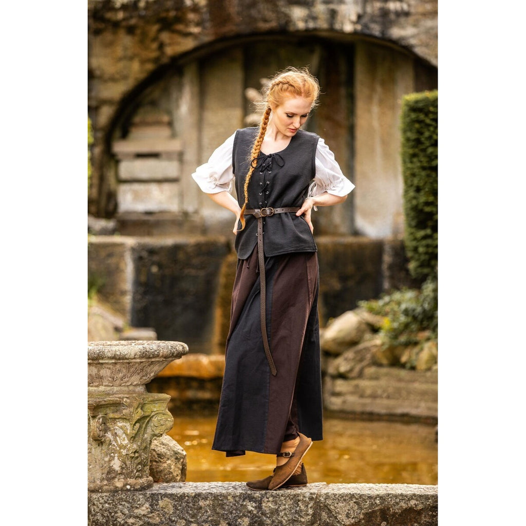 Immagine del prodotto Gilet medievale in cotone Franziska nero